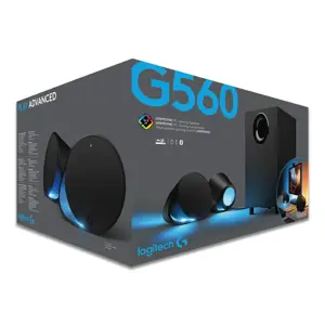 LOGITECH G560 LIGHTSYNC žaidimų garsiakalbiai 2.1 - BLACK - USB