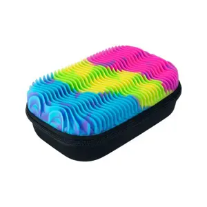 Penalas ZIPIT Wavey Silicone Storage Box, neoninė