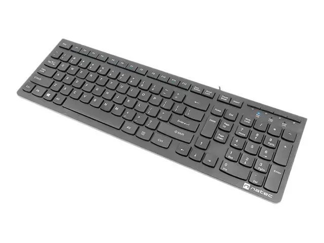 NATEC klaviatūra "Discus 2 US slim black