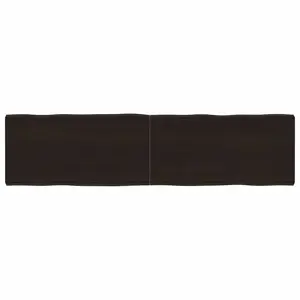 Stalviršis, tamsiai ruda, 160x40x(2-6) cm, medienos masyvas