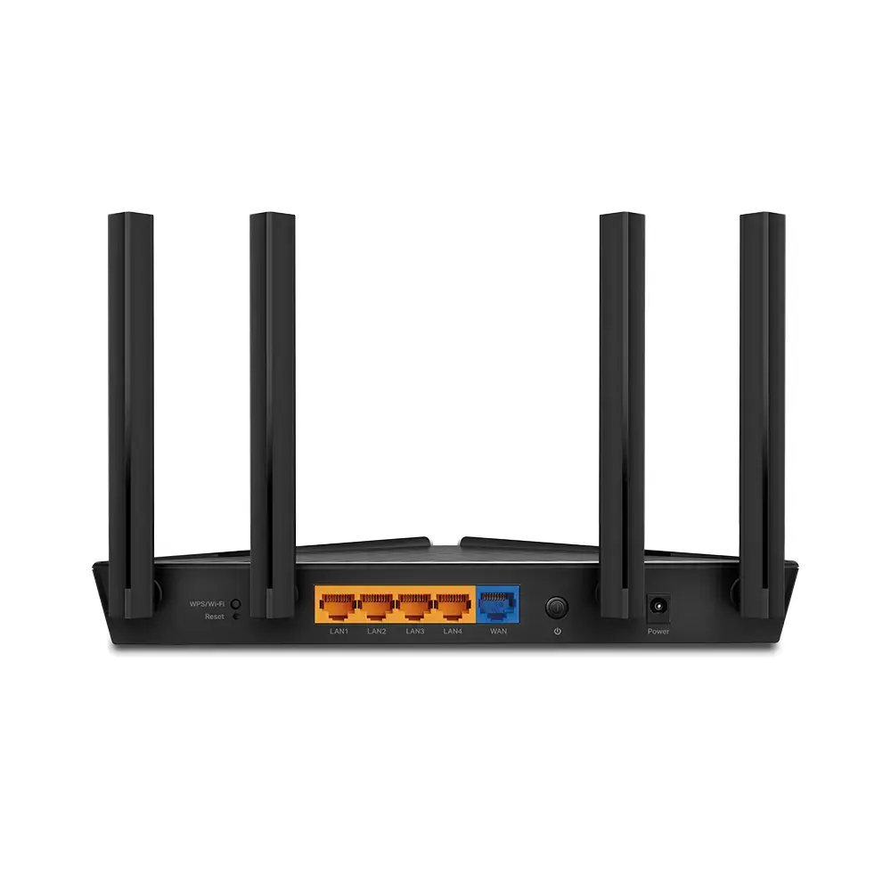 TP-Link AX1500 "Wi-Fi 6" maršrutizatorius, "Wi-Fi 6" (802.11ax), dviejų dažnių (2,4 GHz / 5 GHz), Ethernet LAN, juodas, stalinis maršrutizatorius