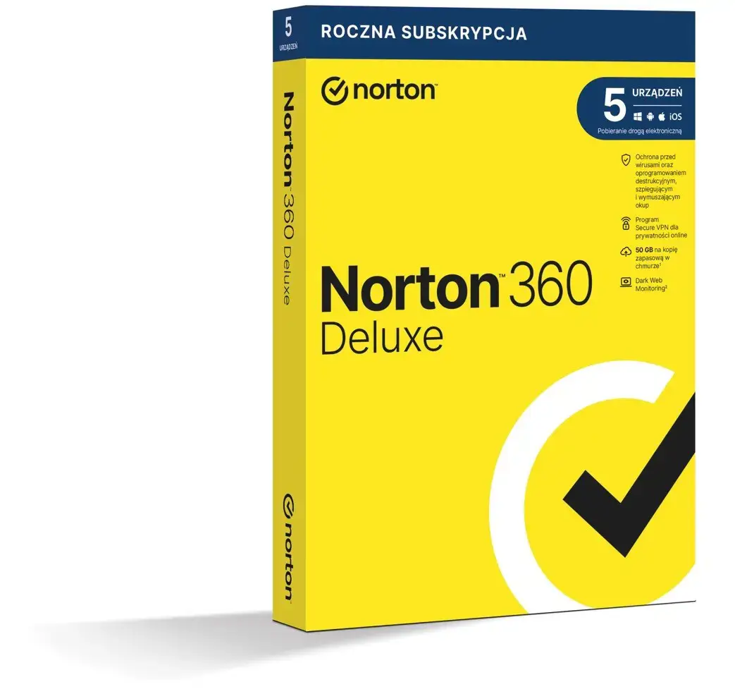 "Norton 360 Deluxe" 5D/12M DĖŽUTĖ (KORTELĖS NEREIKIA)