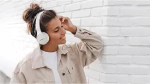 "Panasonic" belaidės ausinės RB-HF420BE-W, baltos spalvos