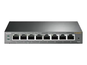 "TP-Link" 8 prievadų "Gigabit Easy Smart" komutatorius su 4 prievadais PoE, valdomas, L2, Gigabit Ethernet (10/100/1000), maitinimas per Ethernet (PoE)