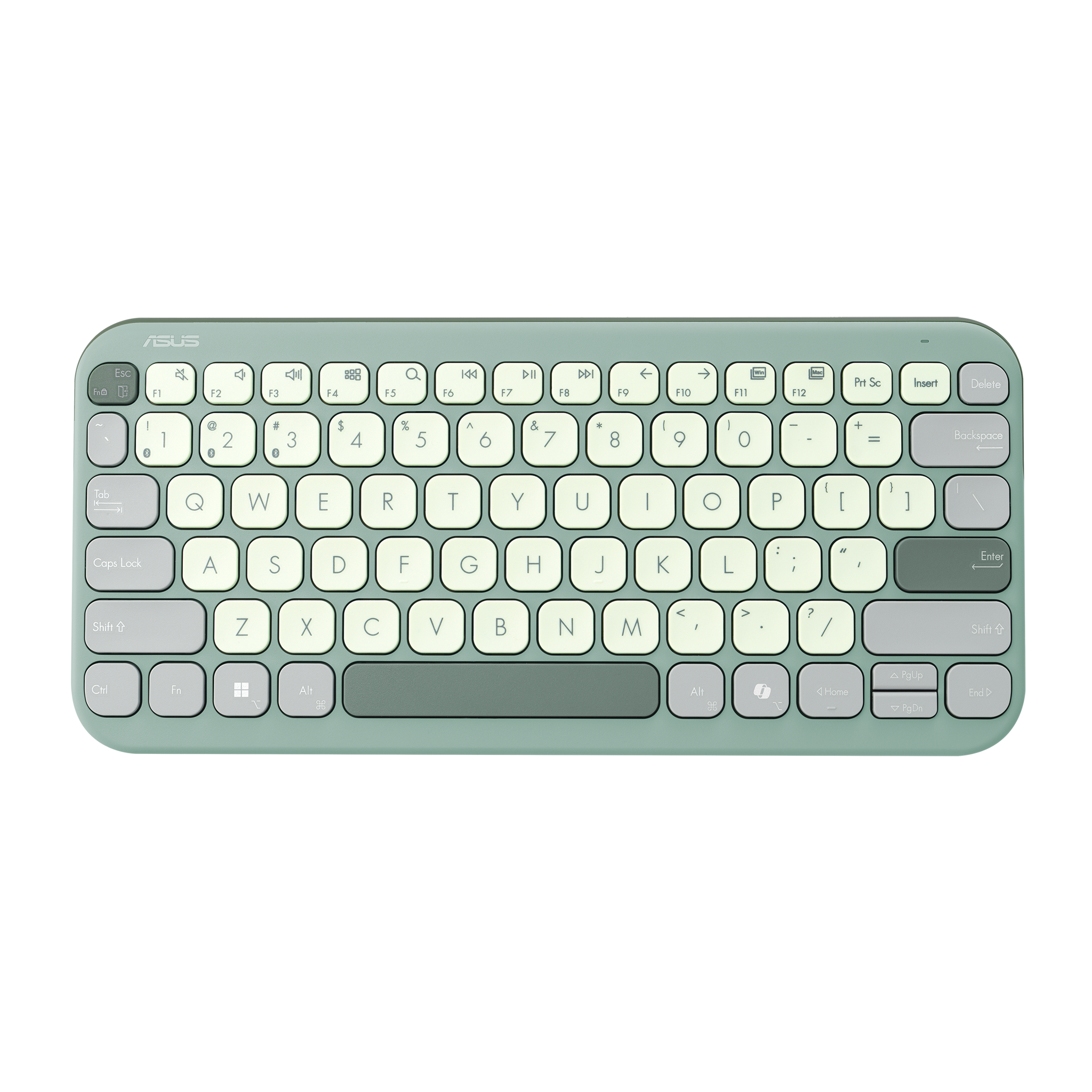 Asus Marshmallow KW100 | Keyboard | Wireless | US International | Green Tea Latte | Bluetooth