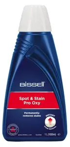 "Bissell Spot and Stain Pro Oxy" nešiojamasis kilimų valymo tirpalas, skirtas "Stain Eraser", "Pet Stain Eraser", "SpotClean", "SpotClean ProHeat", "SpotClean Pet", "SpotClean C3", "MultiClean Spot & Stain", 1000 ml
