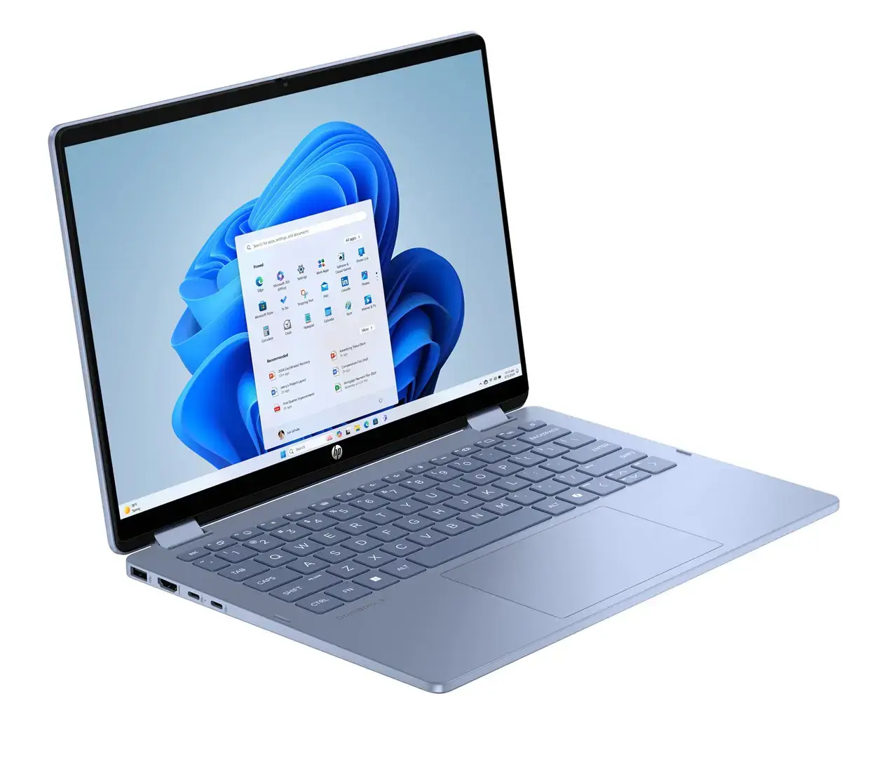 HP OmniBook 5 Flip 14-fp0004nw Intel Core 5 120U 2-in-1 Laptop 35.6 cm (14") 2K Touchscreen 16 GB LPDDR5 SDRAM 512 GB SSD Wi-Fi 6 (802.11ax) Windows 11 Home Blue