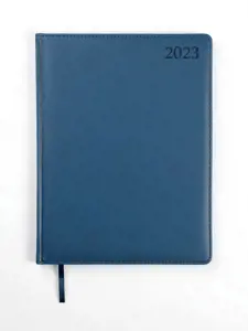 Kalendorius EXTRA, 2023, PU, A4, mėlyna.