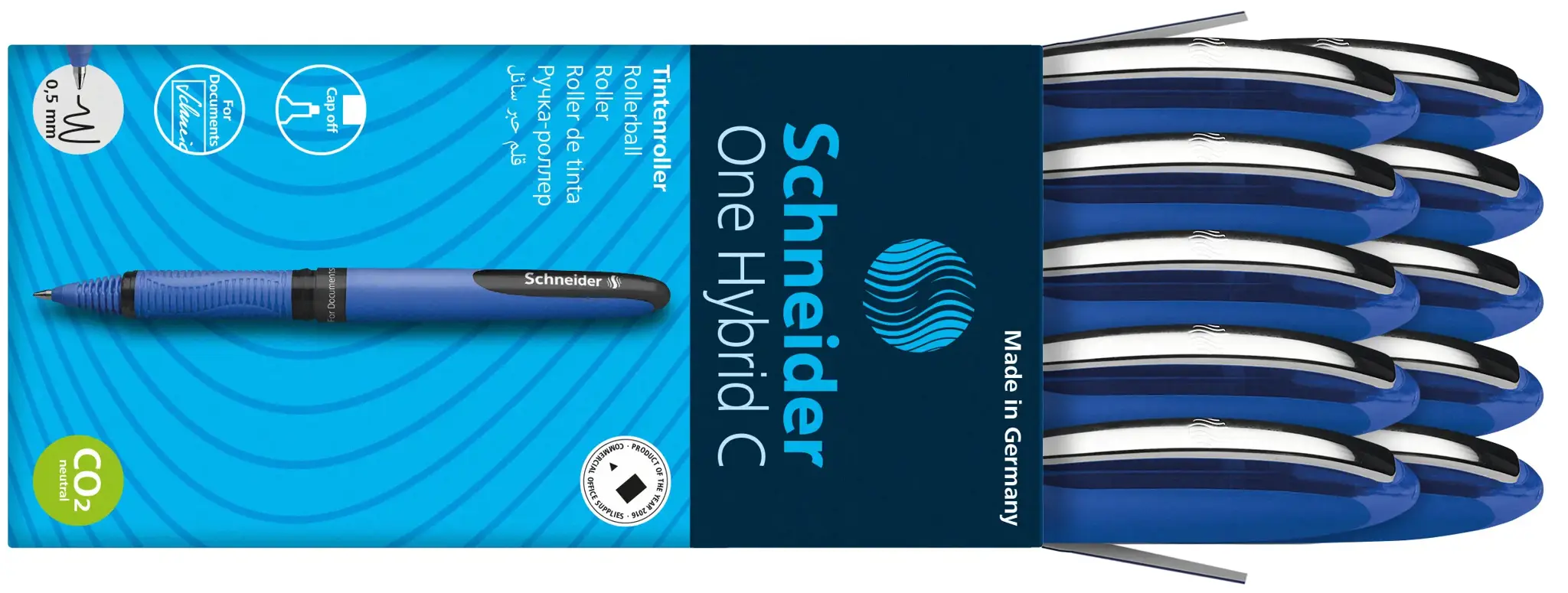 Rašiklis SCHNEIDER ONE HYBRID C 0.5mm, mėlyna