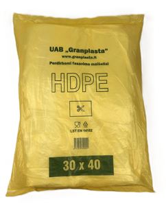 Fasavimo maišeliai, 30 x 40 cm,  8 mk, HDPE, 1000 vnt., 1,54 kg