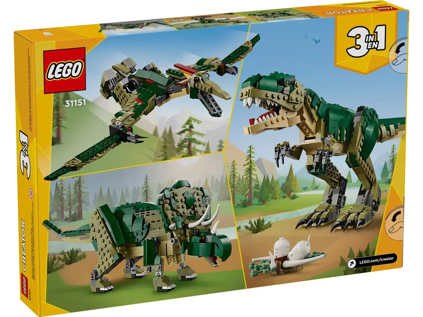 Blocks LEGO CREATOR 3 IN 1 31151 T. Rex