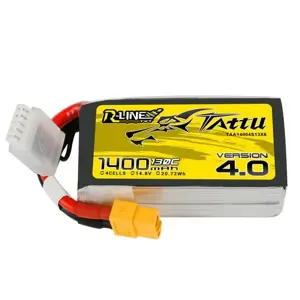 "Tattu R-Line 4.0" 1400mAh 14,8V 130C 4S1P XT60 akumuliatorius
