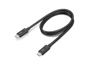Lenovo 4X91K16968, vyriškas, vyriškas, 0,7 m, juodas, 40 Gbit/s, 4,6 mm