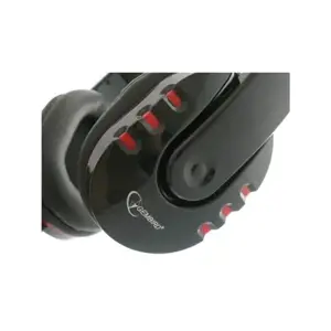 GEMBIRD GHS-402 Gembird žaidimų ausinės su garsumo reguliatoriumi, blizgios juodos spalvos