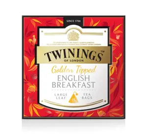 TWININGS juodoji arbata piramidės maišeliuose English Breakfast, 15 pak.