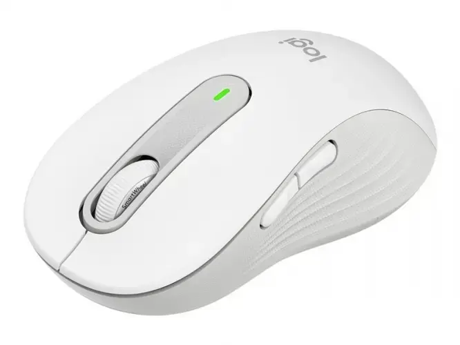 Logitech Signature M650 Wireless Mouse for Business, Right-hand, Optical, RF Wireless + Bluetooth, 4000 DPI, White
