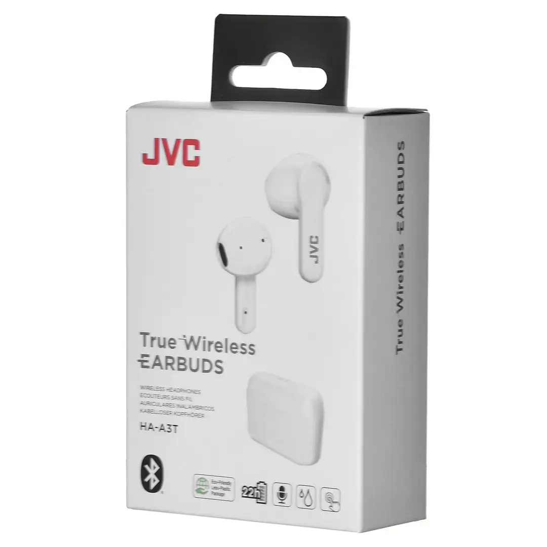 JVC AUSINĖS HA-A3T AUSINĖS HAA-3TWU (BELAIDĖS, Į AUSIS, BALTOS SPALVOS)