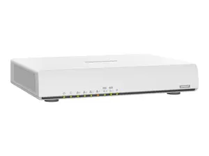 QNAP QHora-301W, "Wi-Fi 6" (802.11ax), dviejų dažnių (2,4 GHz / 5 GHz), Ethernet LAN, baltas, stalinis maršrutizatorius