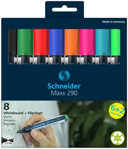 Žymeklių rinkinys baltai lentai MAXX 290 8vnt.