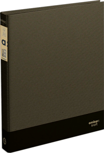 A4 Ringbinder 2 Rings Kraft Black