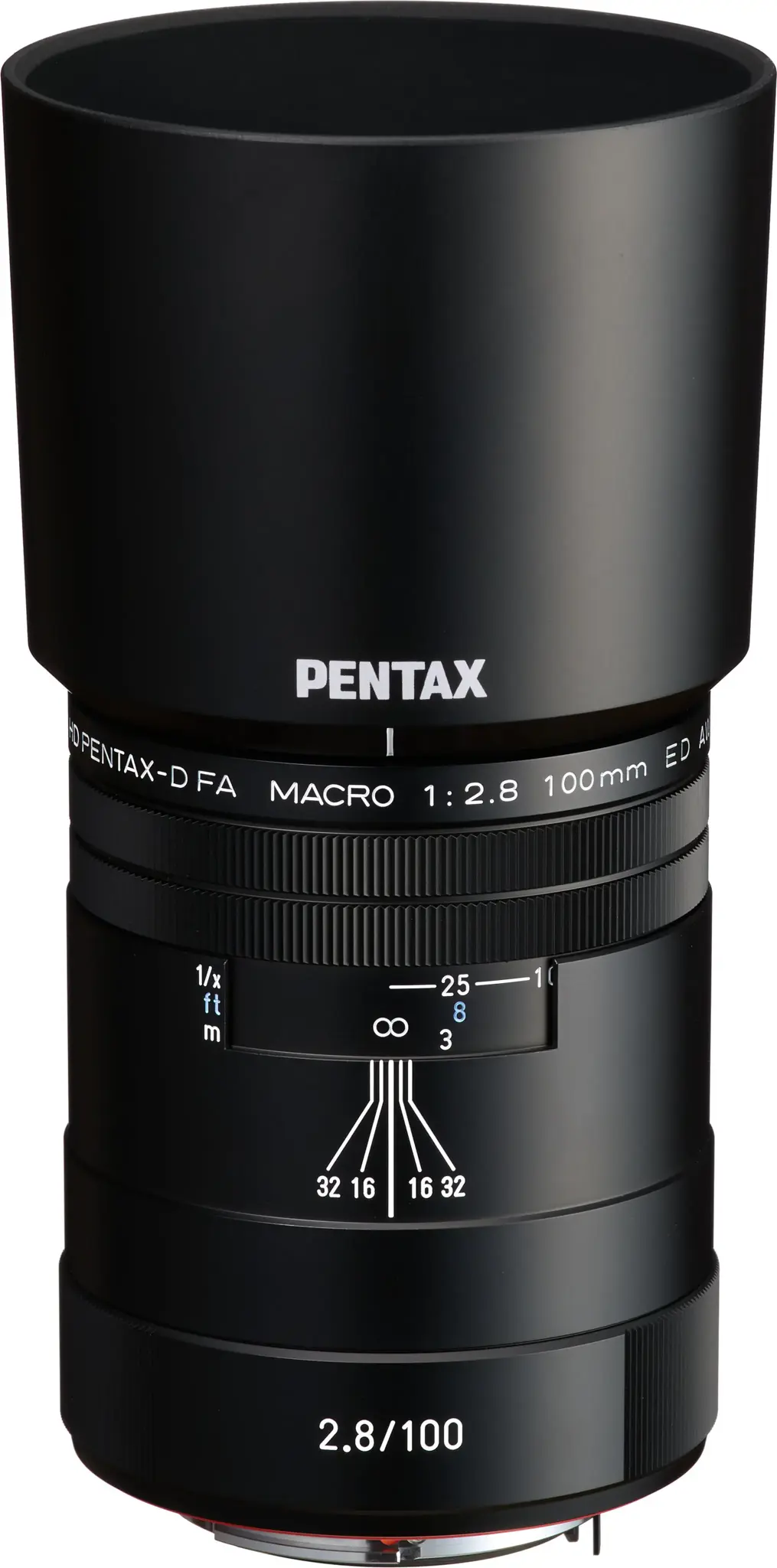 HD Pentax D-FA 100mm f/2.8 Macro ED AW objektyvas, juodas