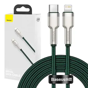 "Baseus" USB-C ir "Lightning" kabelis 2 m (žalias)