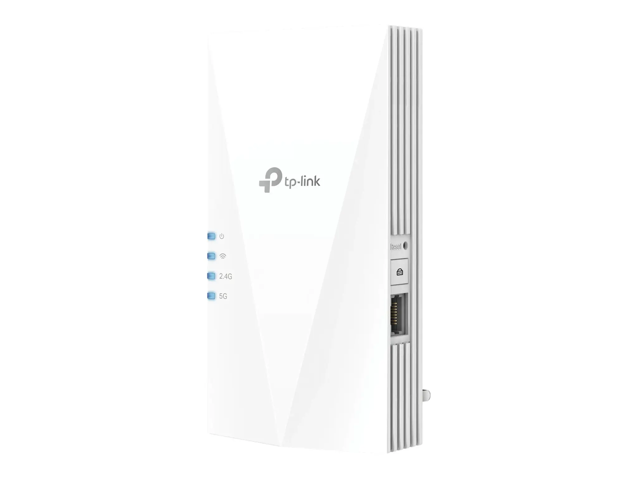 TP-Link AX3000 Mesh WiFi 6 Extender, baltas, vidinis, tinklinis maršrutizatorius, maitinimas, būsena, CE: 2,4 GHz ≤16 dBm, 5 GHz ≤21 dBm, CE, RoHS