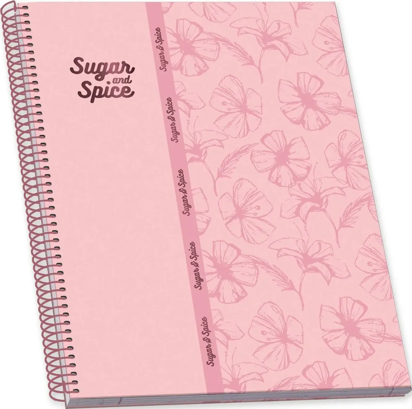 A5 Spiral Book 80sh Ambar Sugar&Spice Lin