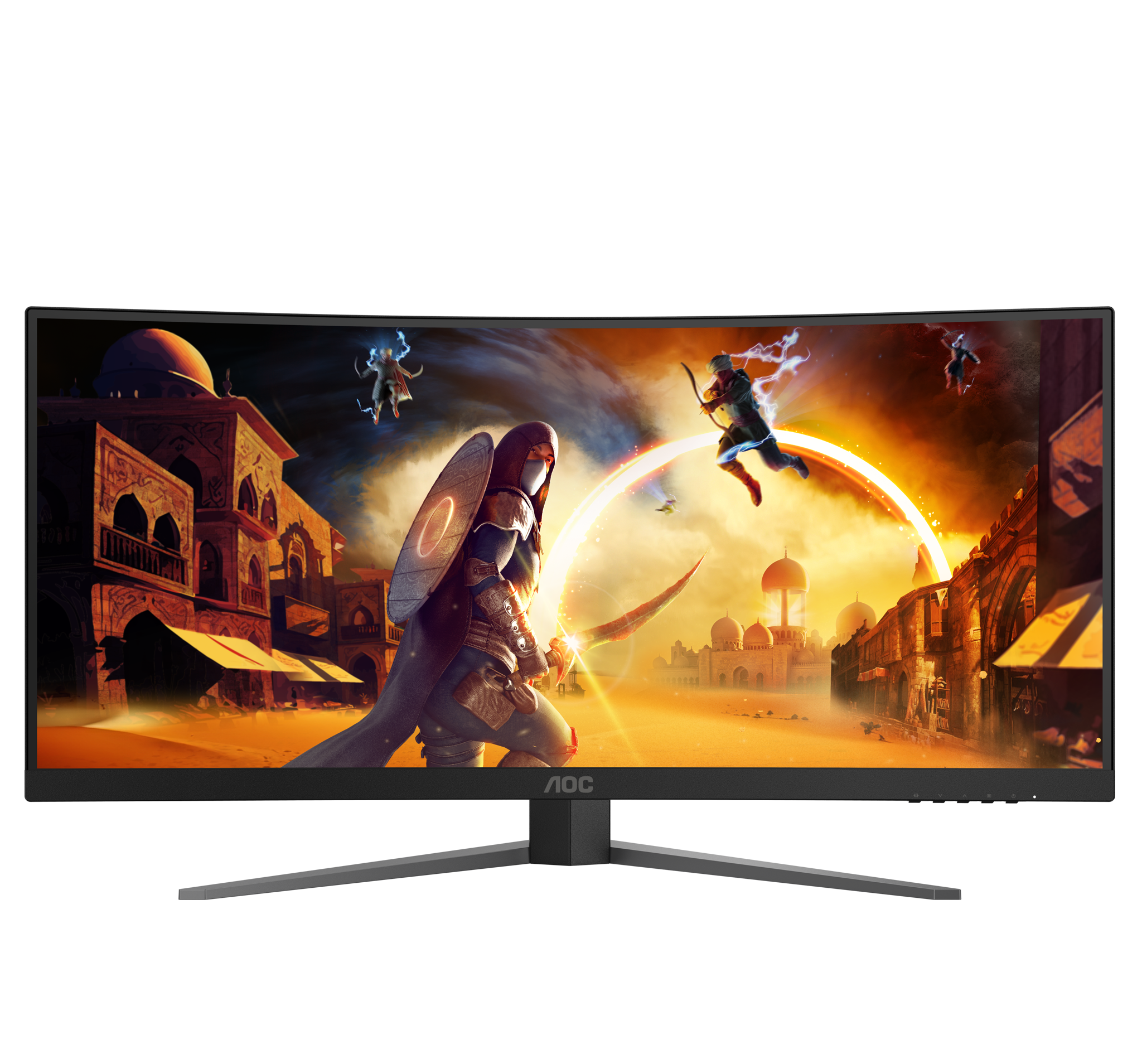 AOC CU34G4 | 34 " | Fast VA | UWQHD | 21:9 | 180 Hz | 1 ms | 3440 x 1440 pixels | 300 cd/m² | HDMI ports quantity 2 | Black