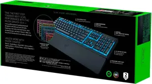 "Razer" žaidimų klaviatūra "Ornata V3 X" RGB LED apšvietimas, NORD, laidinė, juoda, tyli membrana, skaitmeninė klaviatūra