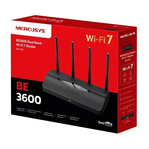 Mercusys BE3600 Dual Band Wi-Fi 7 Maršrutizatorius