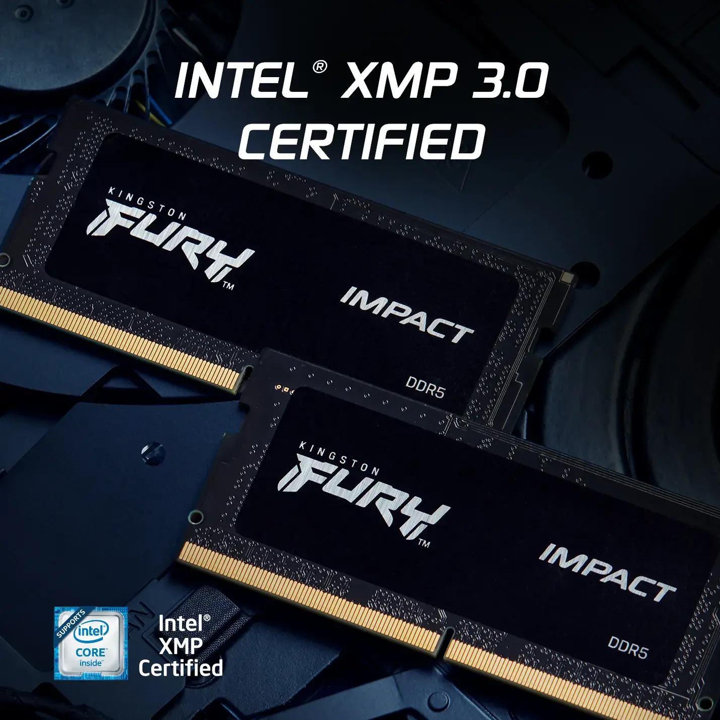 KINGSTON 64GB 5600MT/s DDR5 CL40 SODIMM 2 vnt. rinkinys "FURY Impact PnP