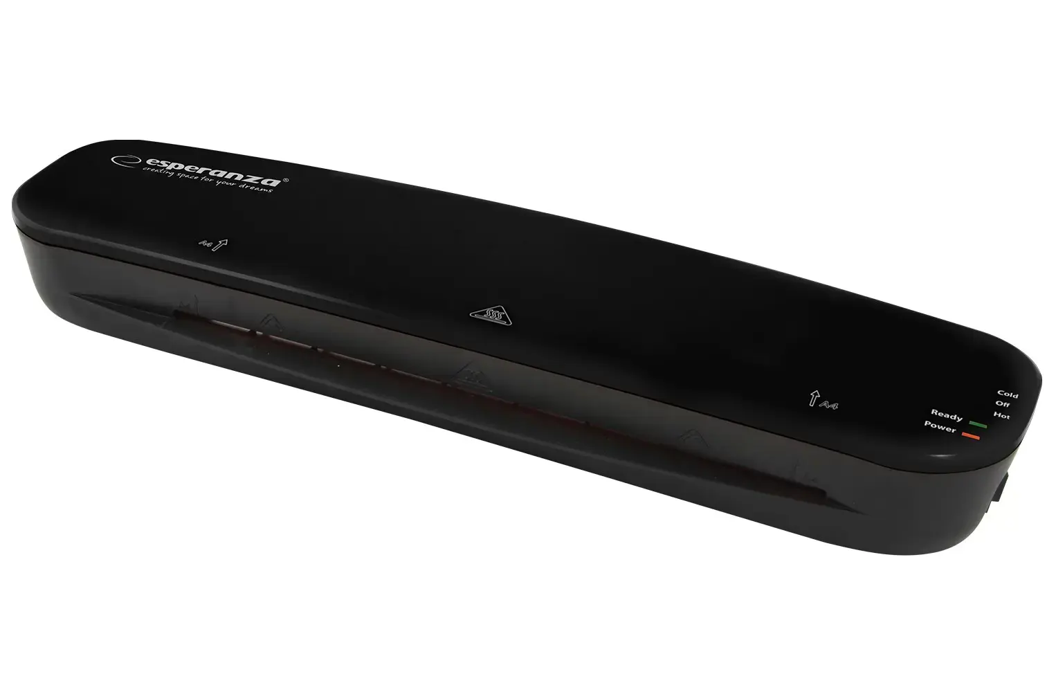 ESPERANZA EFL002 ETERNITY - LAMINATORIUS A4 - BLACK Į komplektą įeina: Komplekte: 5 x A4 formato folijos