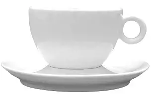 Puodelis Bola, su lėkštute, porcelianas, 200 ml, 6 vnt