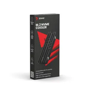 SAVIO aušinimas M.2 NVME 2280 diskams, AK-60, juodas