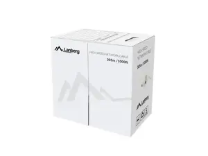 LANBERG LAN kabelis UTP cat.5e 305 m oranžinis kietas CU fluke