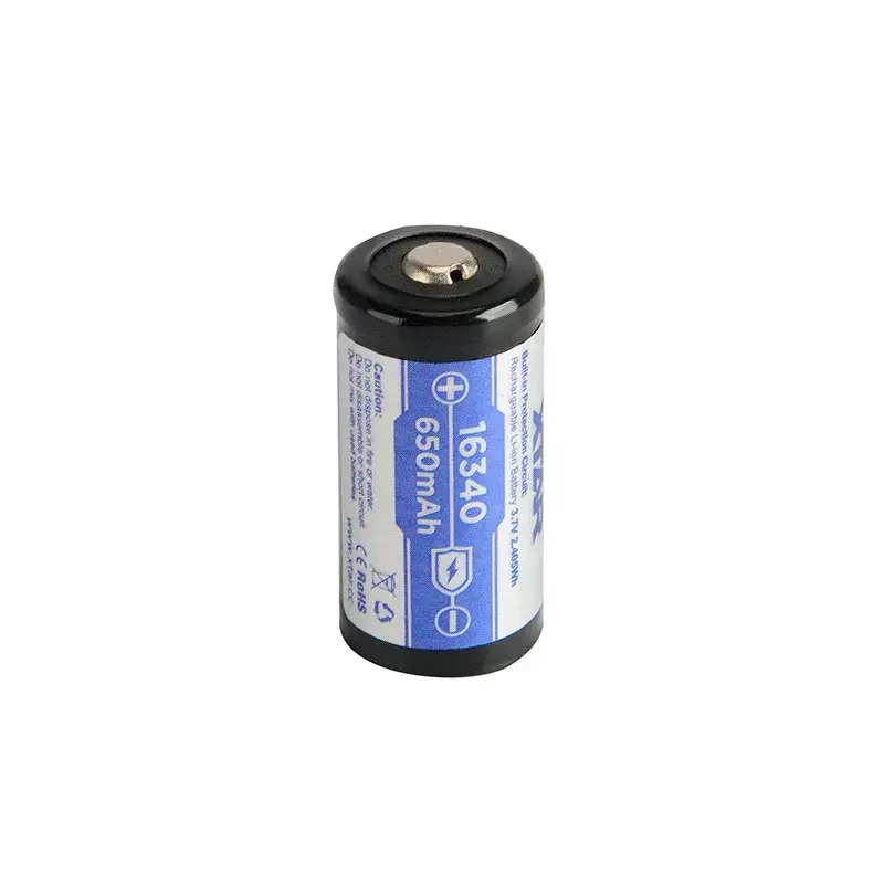 Battery 16340/R-CR123 3,7V Li-ion 650 mAh with protection