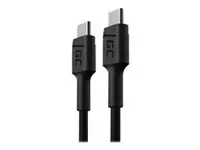 GREEN CELL kabelis "PowerStream USB-C" - USB-C 30cm maitinimo tiekimas 60W Ultra Charge QC 3.0