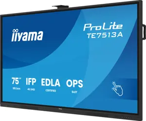 iiyama 75" Google EDLA Certified IFP - Interactive display for seamless integration and collaboration in education and enterprise, Interactive flat panel, 190.5 cm (75"), 3840 x 2160 pixels, Wi-Fi, 18/7