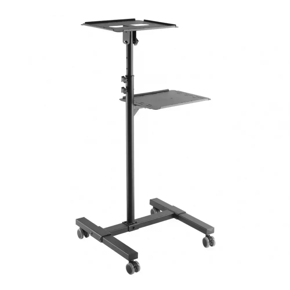 Techly ICA-TB TPM-10, Black, Plastic, Steel, 10 kg, 950 - 1450 mm, -12 - 12°, 502 mm