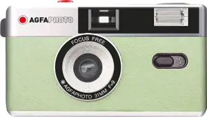 "Agfaphoto" daugkartinio naudojimo 35 mm fotoaparatas, žalias