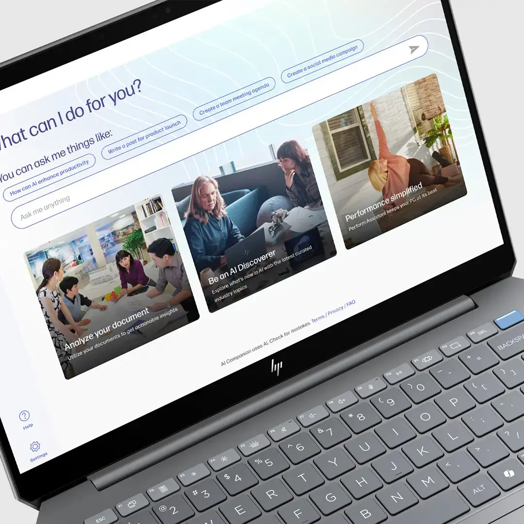 HP OmniBook Ultra 14-fd0003nn AMD Ryzen AI 9 365, Copilot+ PC laptop, 35.6 cm (14"), 2.2K touchscreen, 16 GB LPDDR5x-SDRAM, SSD, Wi-Fi 7 (802.11be), Windows 11 Home, Silver