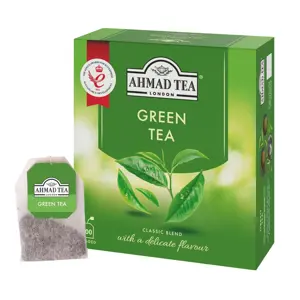 Žalioji arbata AHMAD GREEN TEA, maišeliuose, 100 vnt.