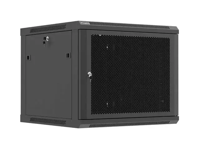 Lanberg Wall mounted installation cabinet 19" 9U 600X600 | WF01-6609-23B | Black