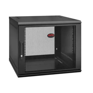 APC NetShelter WX 9U viengubo atlenkiamo sieninio montavimo korpusas 600 mm gylio, sieninė spinta, 9U, 90 kg, juoda