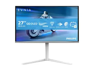 Philips 27M2N6501L/00 | 27 " | QD-OLED | 16:9 | 240 Hz | 0.03 ms | 2560 x 1440 pixels | 400 cd/m² | HDMI ports quantity 2 | White
