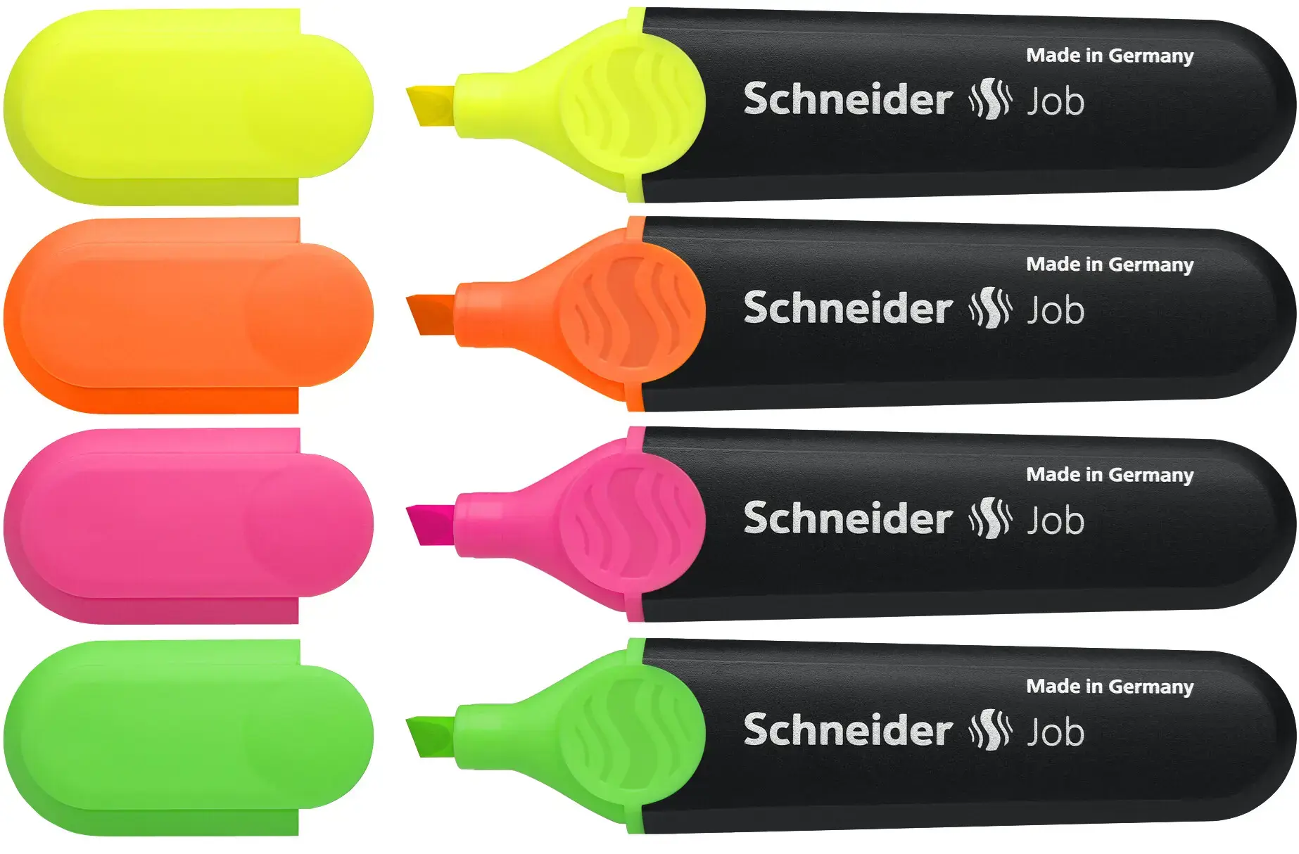 Teksto žymekliai SCHNEIDER JOB, 1-5 mm, 4 spalvų rinkinys