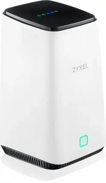 Zyxel FWA510, "Wi-Fi 6" (802.11ax), trijų dažnių (2,4 GHz / 5 GHz / 5 GHz), Ethernet LAN, 5G, juodas, baltas, stalinis maršrutizatorius