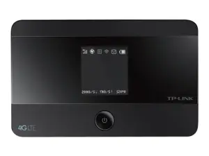TP-Link 4G LTE mobilusis "Wi-Fi", Mobiliojo belaidžio tinklo įranga, Juoda, nešiojamasis, 802.11b, 802.11g, "Wi-Fi 4" (802.11n), 150 Mbit/s, 2G, 3G, 4G, Edge, GPRS, GSM, HSPA, HSPA+, LTE, UMTS