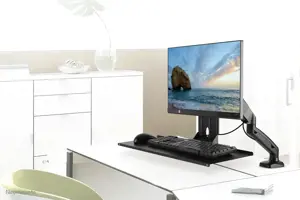 "Neomounts by Newstar" klaviatūros ir pelės laikiklis, juodas, 2 kg, 75 x 75,100 x 100 mm, 650 mm, 210 mm, 33 mm